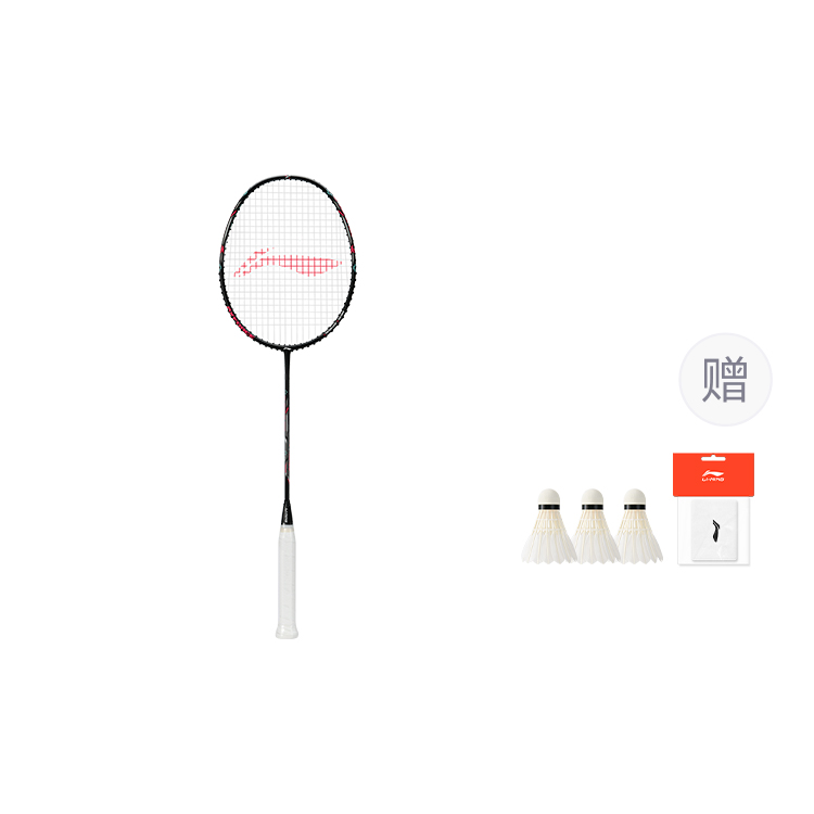 

LINING Thunderbolt Cannonball ракетка для бадминтона full carbon, наступательная, жесткая головка, начальный уровень, унисекс, одиночная ручка, black