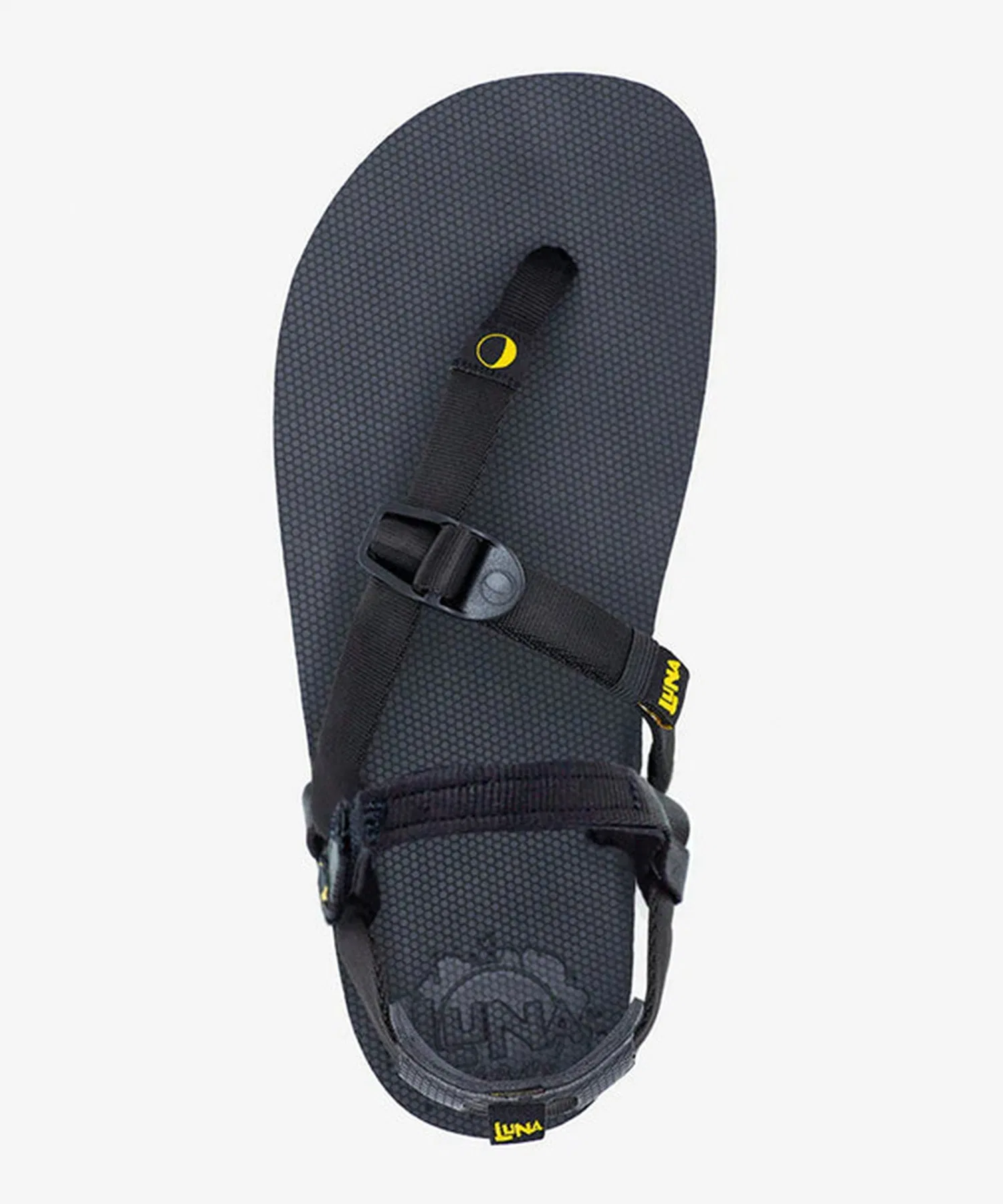 Мужские/женские сандалии LUNA SANDALS RETRO OSO FLACO чёрные — фото 2