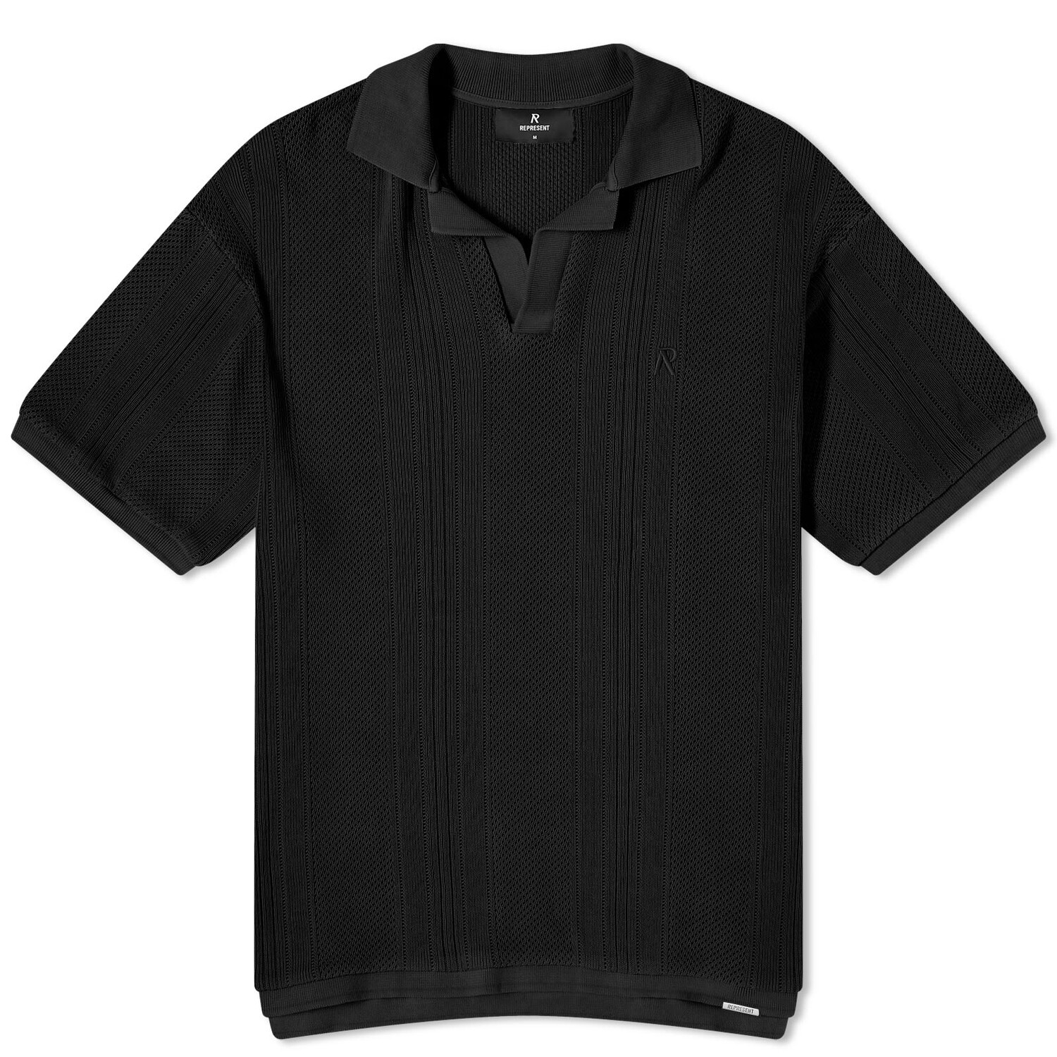 

Поло Represent Open Stitch Polo, черный