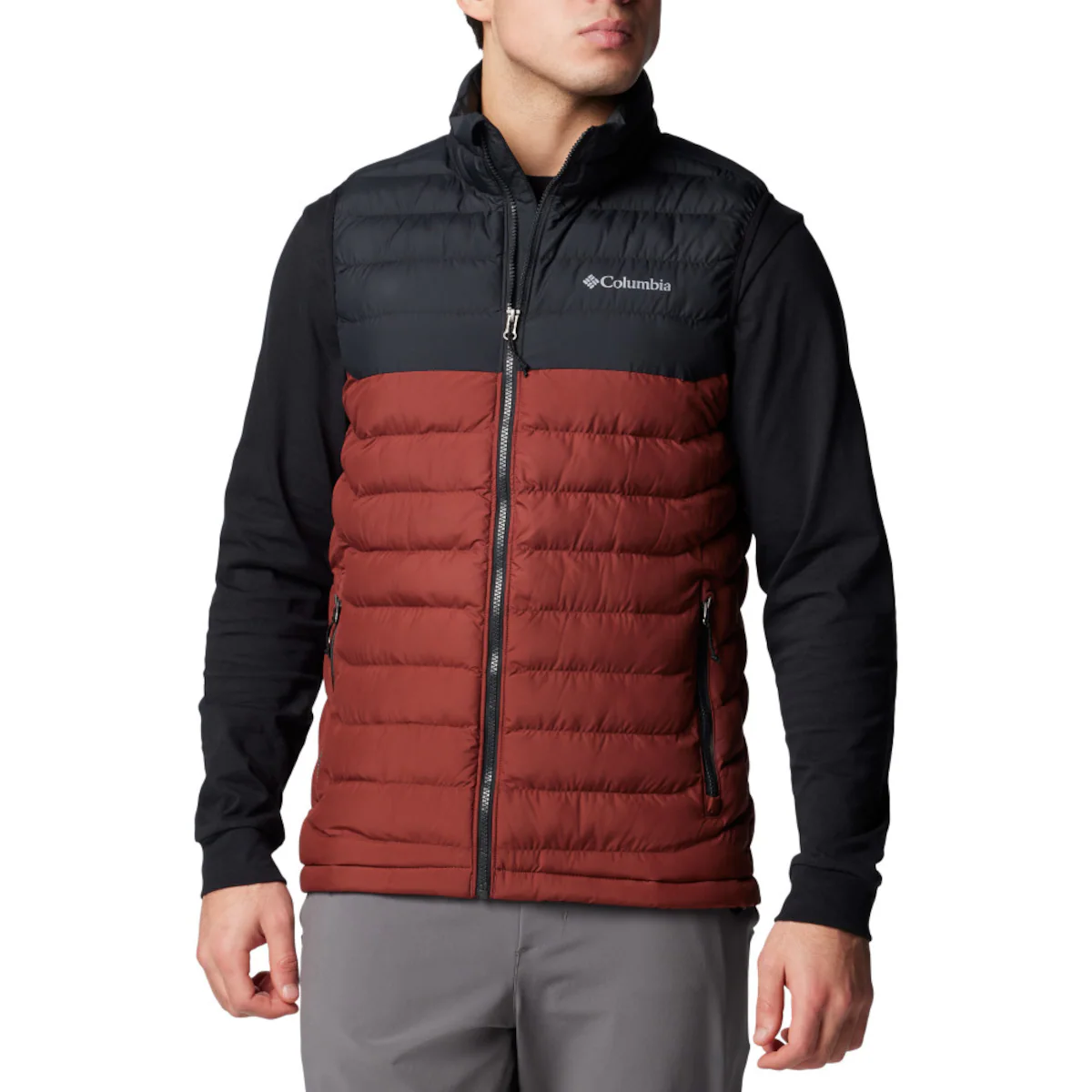 

Мужской жилет Powder Lite Columbia, вишнево-красный