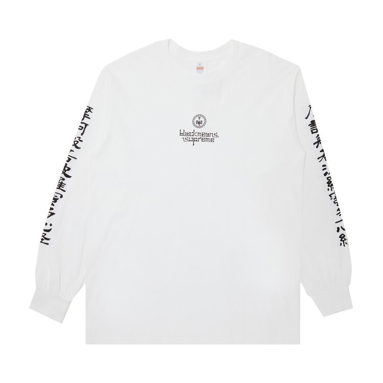 

Футболка Supreme x blackmeans Long-Sleeve 'White', белый