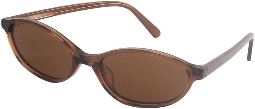 

Модные солнцезащитные очки из ацетата, маленькие овальные, для женщин, винтажные солнцезащитные очки для мужчин, поляризованные очки с защитой UV400 UJNHGQ, Crystal Brown