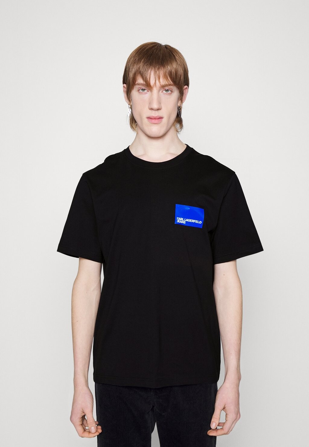 

футболка с принтом REGULAR SHORT SLEEVE LOGO Karl Lagerfeld, черный