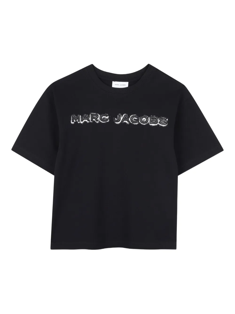 

Футболка с вышитым логотипом Marc Jacobs Kids, черный