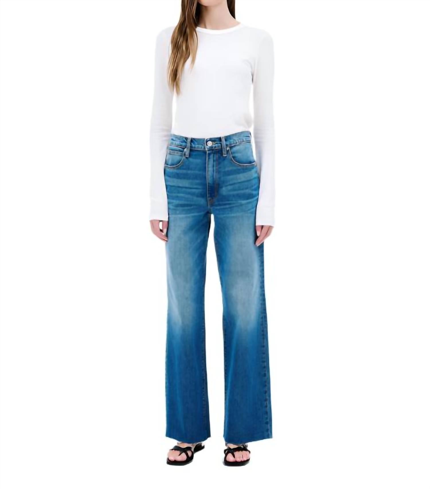 

Grace Джинсы с высокой посадкой в оттенке River Runs Deep SLVRLAKE, River Runs Deep