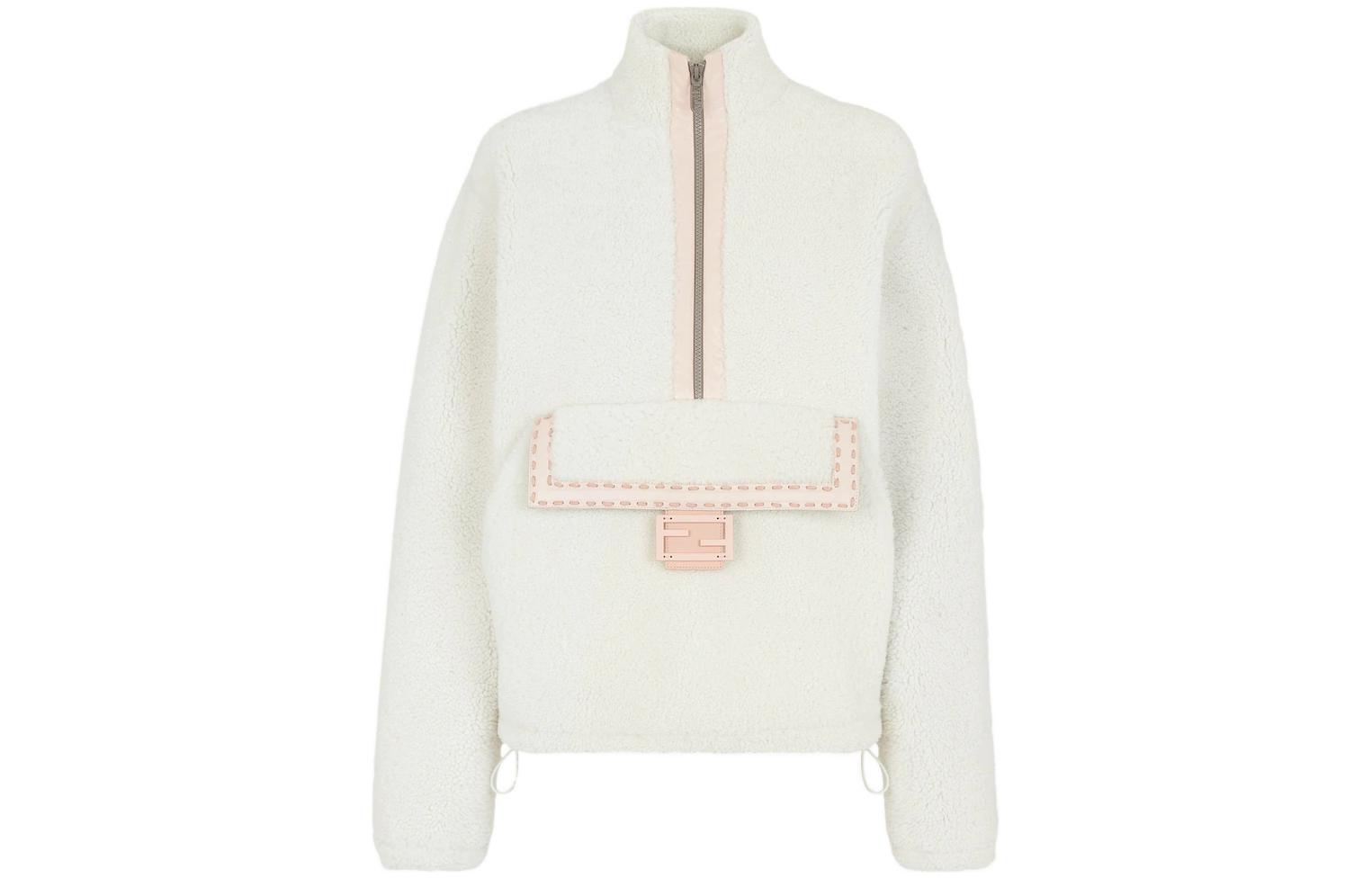FENDI Куртка FW22 женская белая, White — фото 3