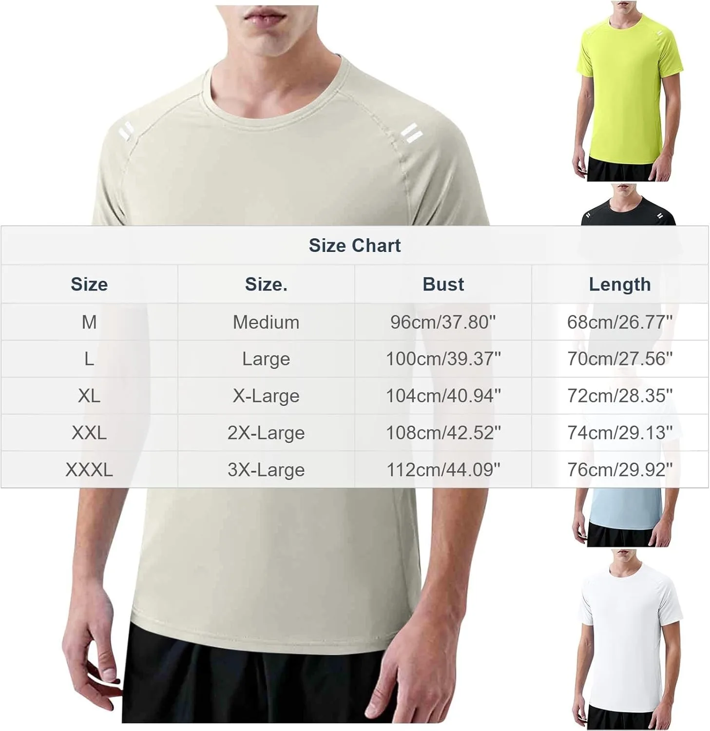 Мужская легкая футболка Quick Dry Moisture Wicking с Reflective Elements — фото 3