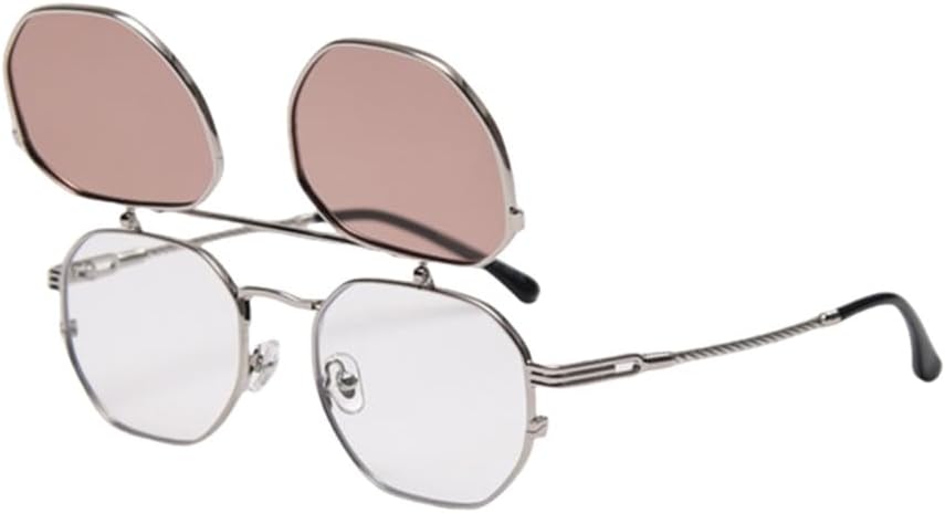 

Поляризованные солнцезащитные очки Polygon с откидными линзами для женщин, винтажные панк-солнцезащитные очки для мужчин, солнцезащитные очки с защитой от УФ-излучения UV400 generic, C20