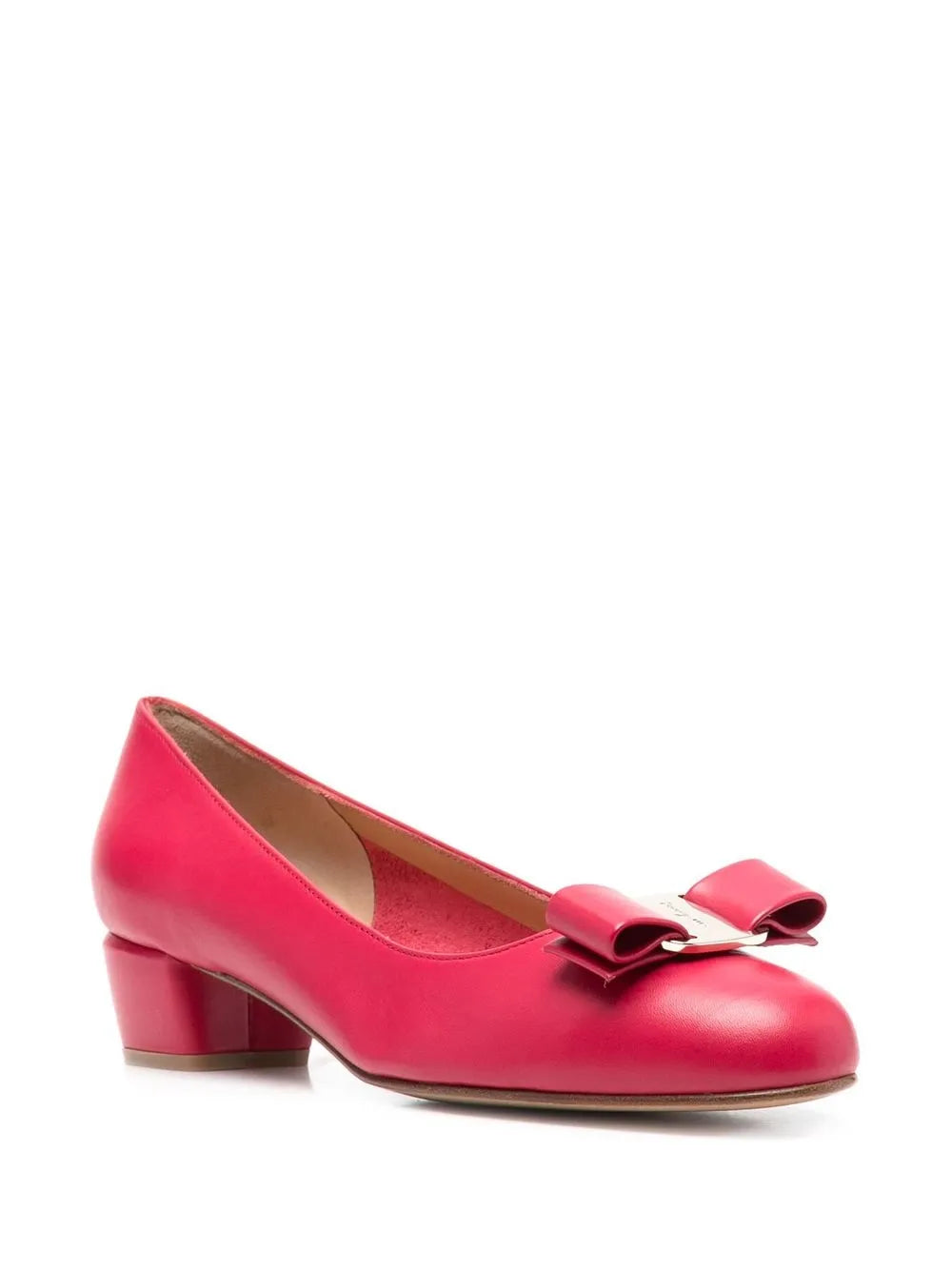 Туфли Ferragamo Ornament с декором Salvatore Ferragamo, красный — фото 3