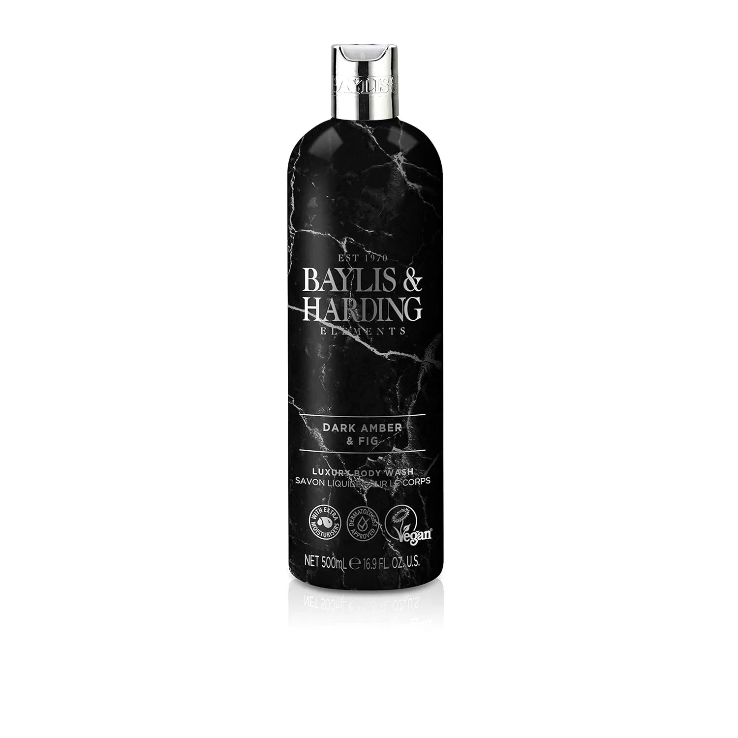 Набор роскошных гелей для душа Baylis & Harding Elements Dark Amber & Fig 500 мл, 4 шт. Baylis & Harding — фото 2
