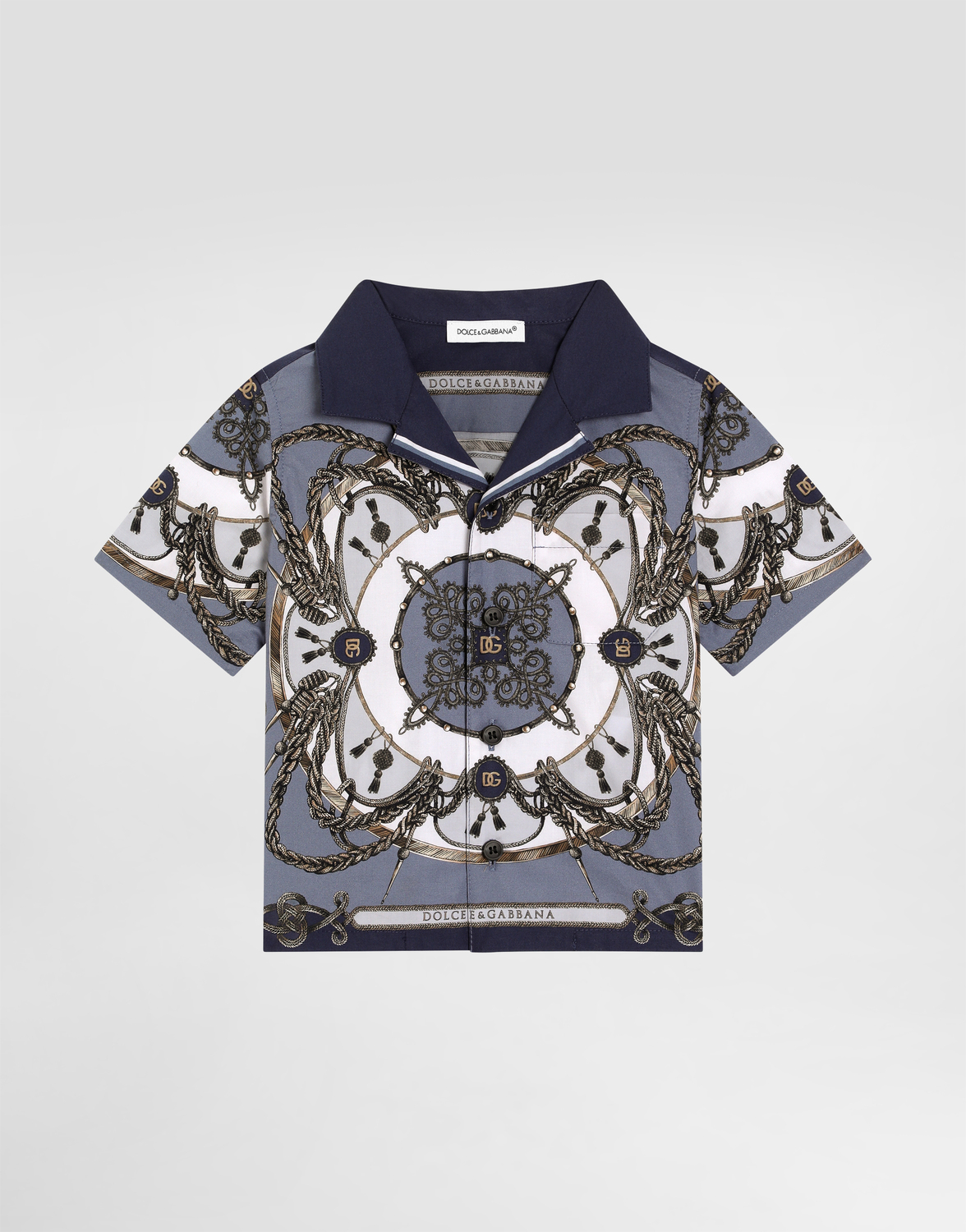 

Рубашка из поплина с принтом "карго" DOLCE & GABBANA, мультиколор