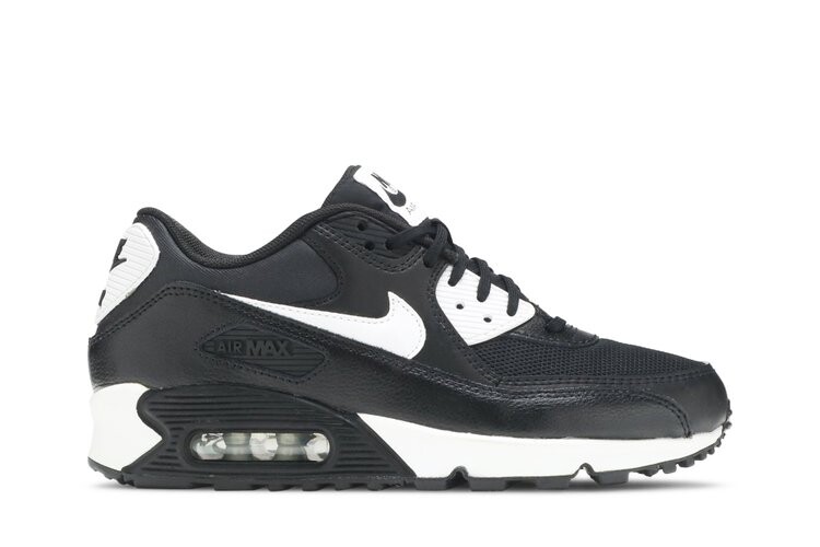Кроссовки Nike Wmns Air Max 90 Essential 'Metallic Silver', черный