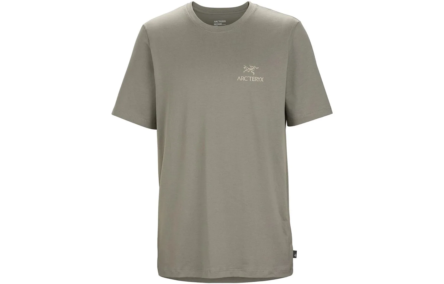Футболка Emblem с круглым вырезом, прямая посадка Arcteryx, Dusty Green/Forage