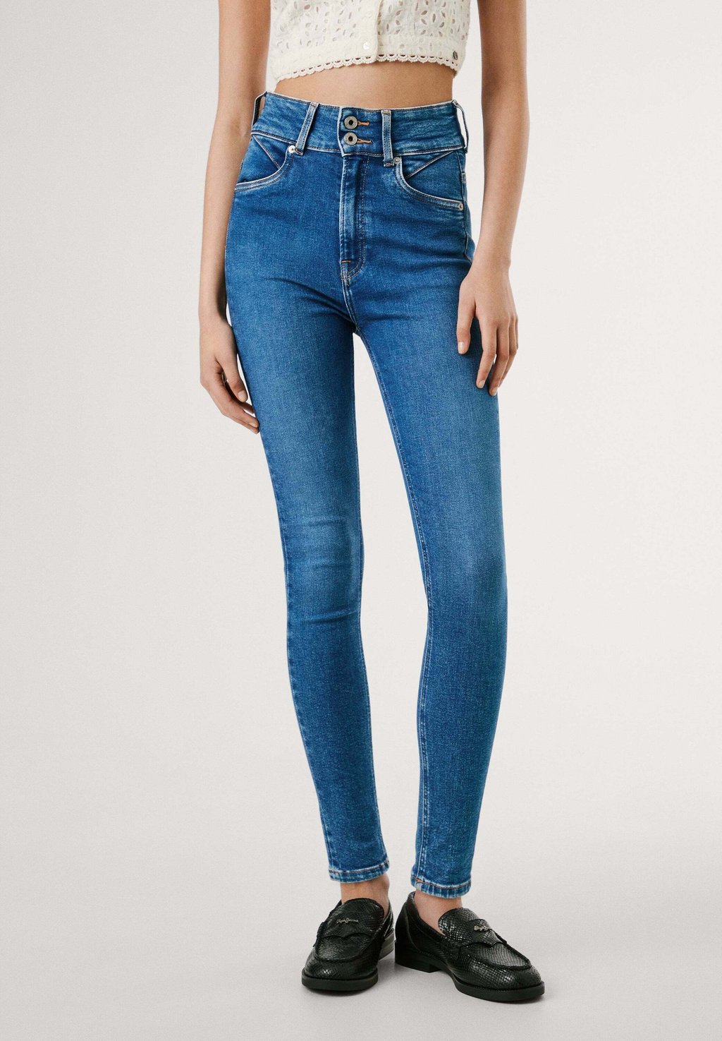 

Джинсы скинни SUPER CONTOUR Pepe Jeans, цвет Faded Azure Powerflex