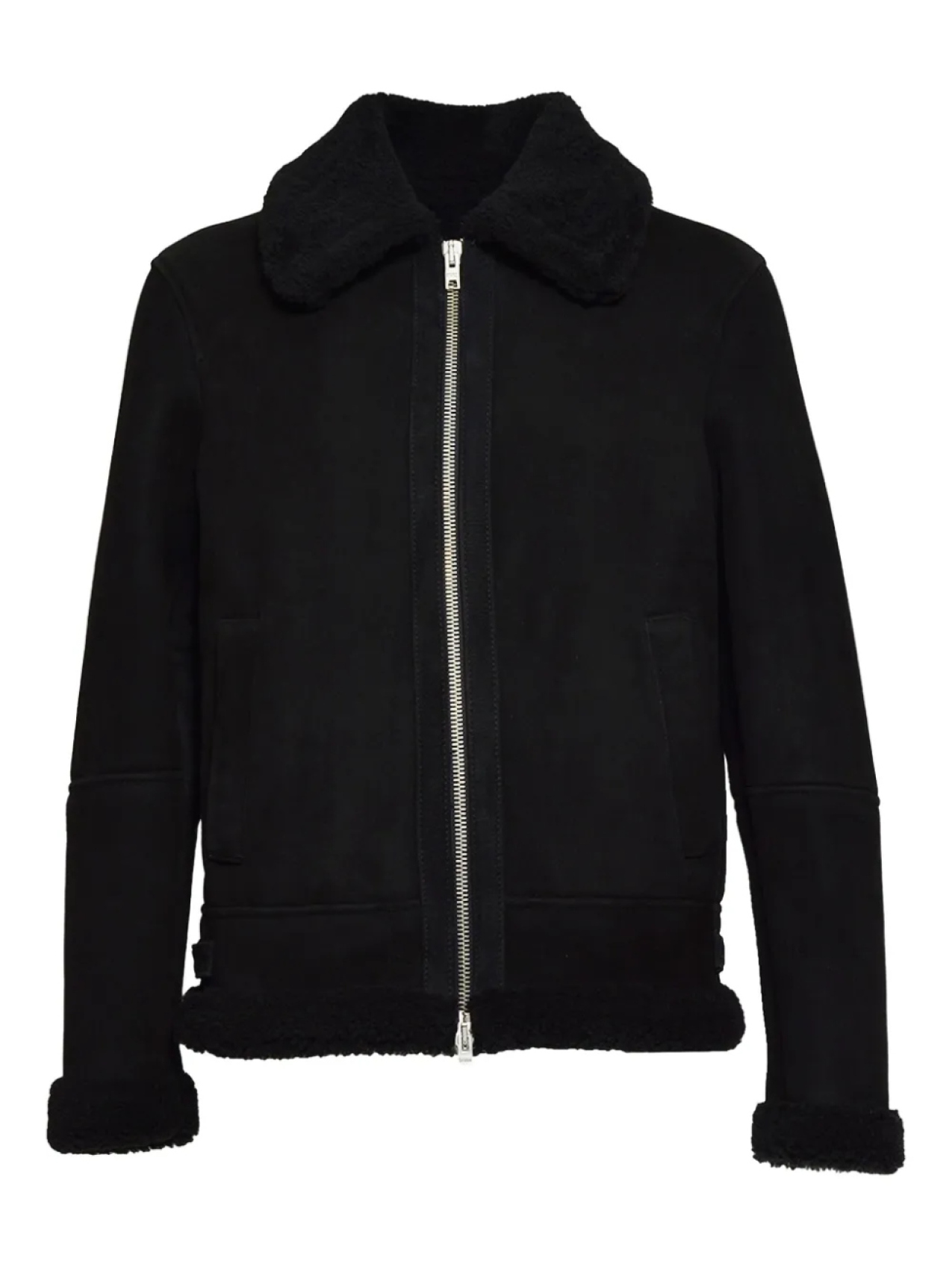 

Замшевая куртка на молнии D-FOUR, черный