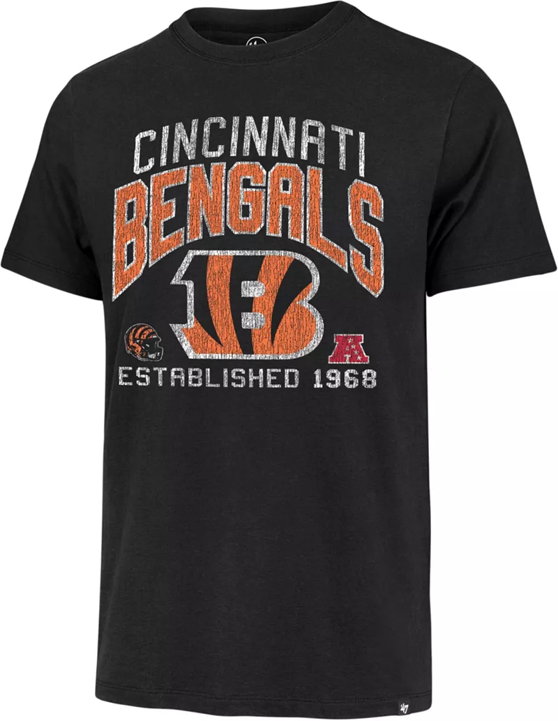 

Мужская черная футболка Cincinnati Bengals '47 Turned Up