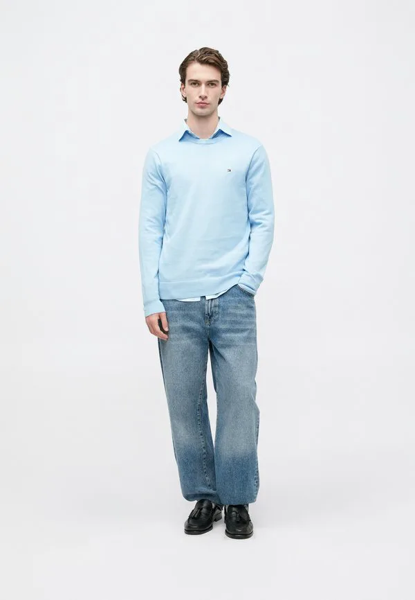 Свитер с круглым вырезом и вышивкой флага Tommy Hilfiger, Well Water — фото 2