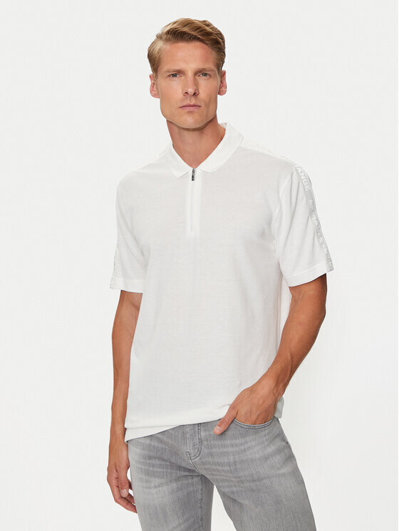 

Поло стандартного кроя Armani Exchange, белый