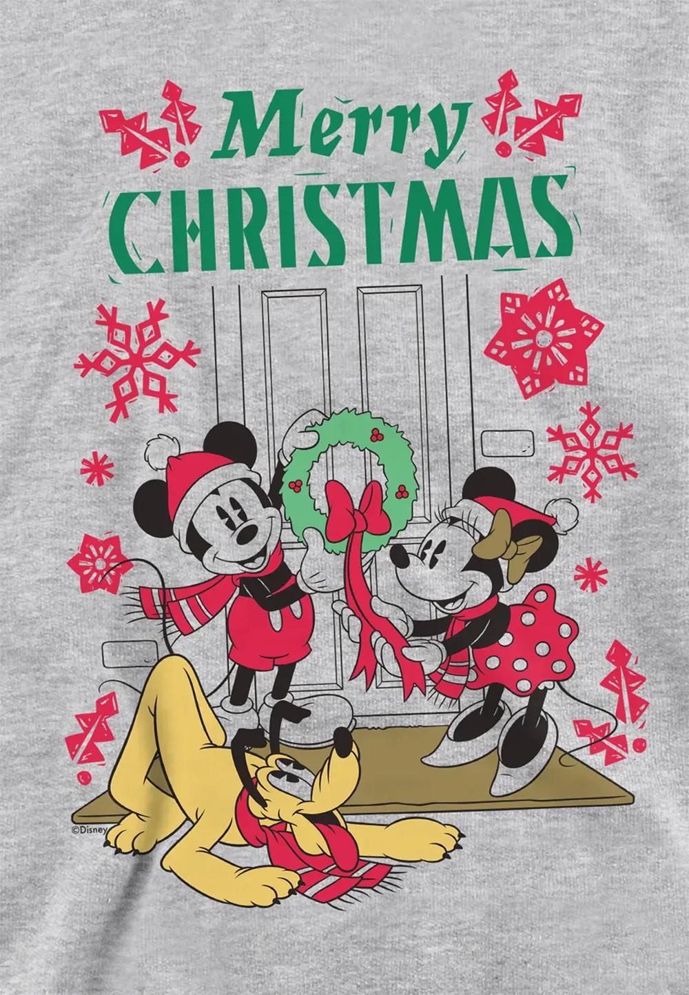 Детский худи с принтом Mickey Mouse и Minnie, Disney, серый — фото 2