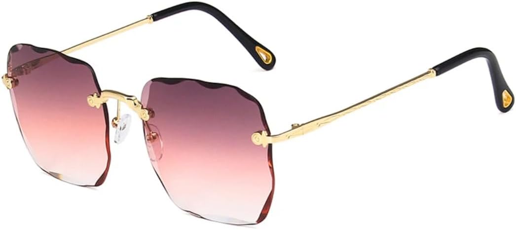 

Солнцезащитные очки с защитой UV400 | Металлическая оправа, цветные линзы | Для женщин и мужчин, для занятий спортом на открытом воздухе и вождения DSVIGF, Gradient Purple