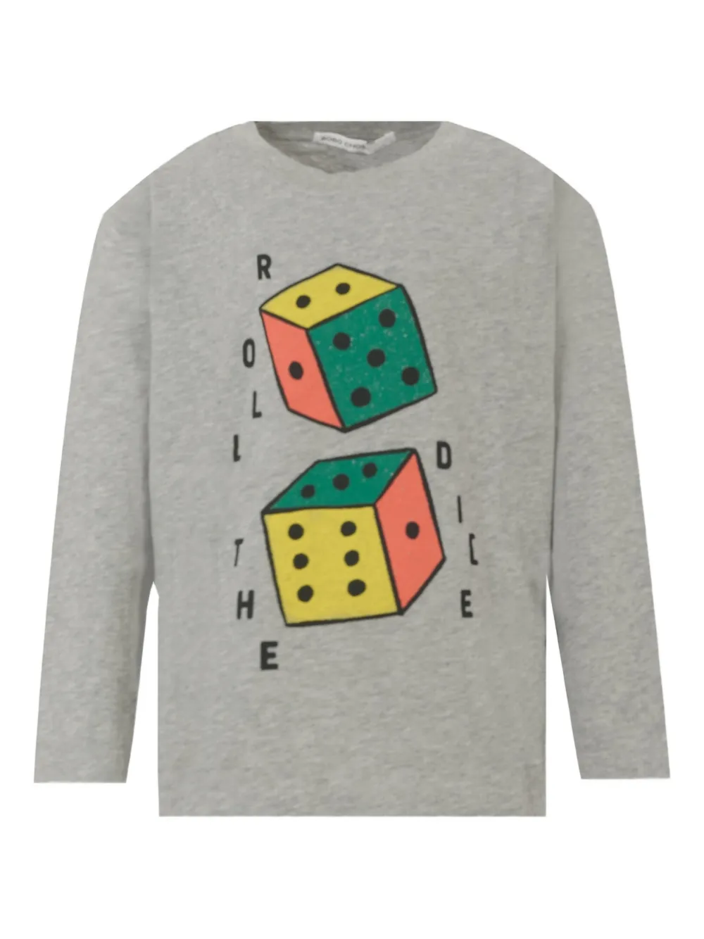 

Футболка с длинными рукавами и принтом в виде кубиков BOBO CHOSES, серый