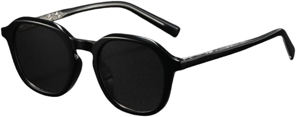 

Модные элегантные солнцезащитные очки для мужчин и женщин, сверхлегкая металлическая оправа эллиптической формы, для активного отдыха, вождения и защиты от ультрафиолета VFDHN, Bright Black