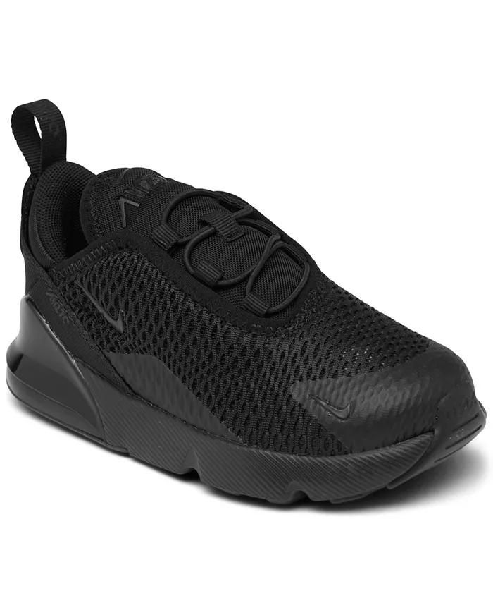 

Детские повседневные кроссовки Air Max 270 для мальчиков и девочек от Finish Line Nike, черный