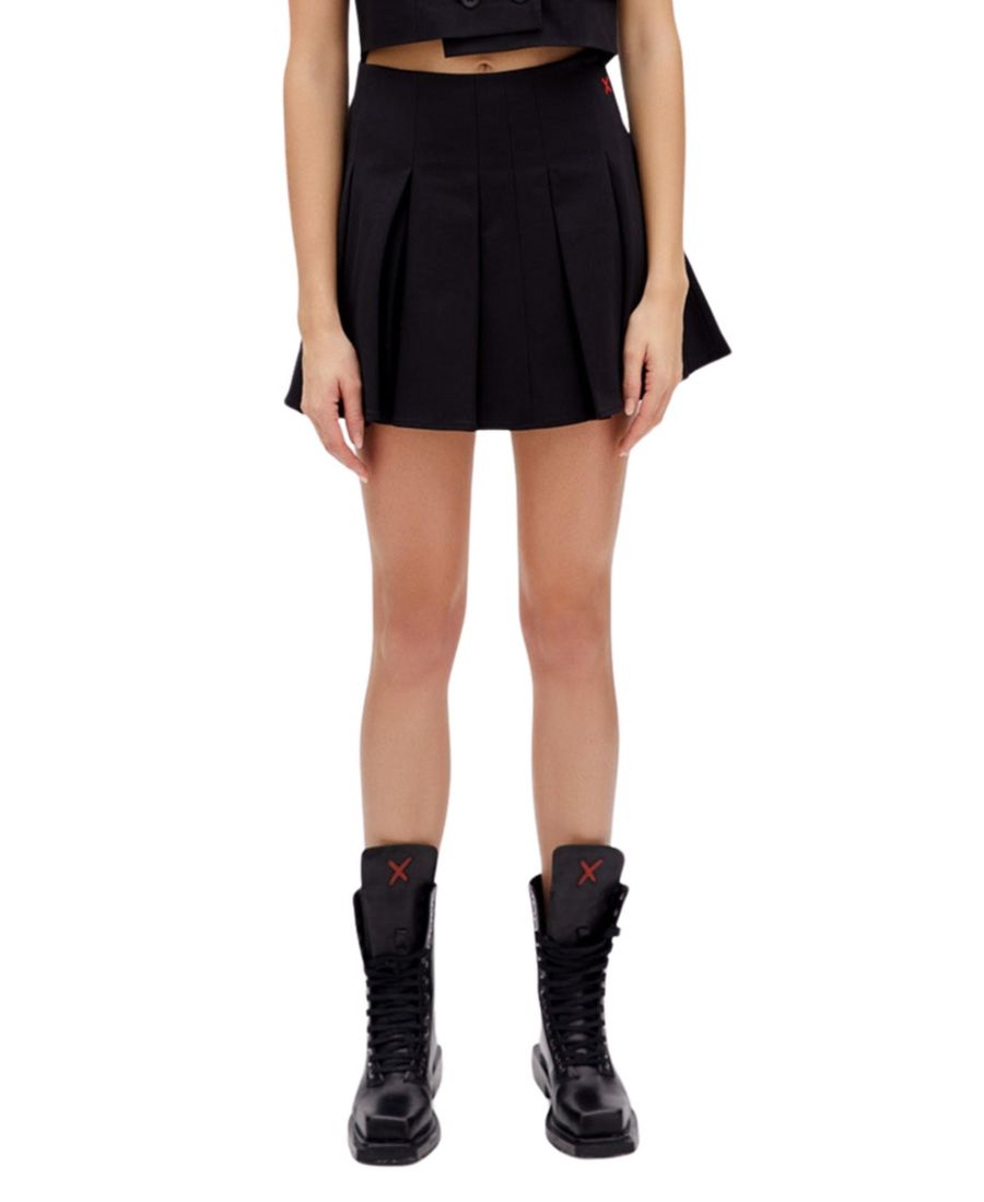 

Женская хлопковая плиссированная юбка PCFG, Black