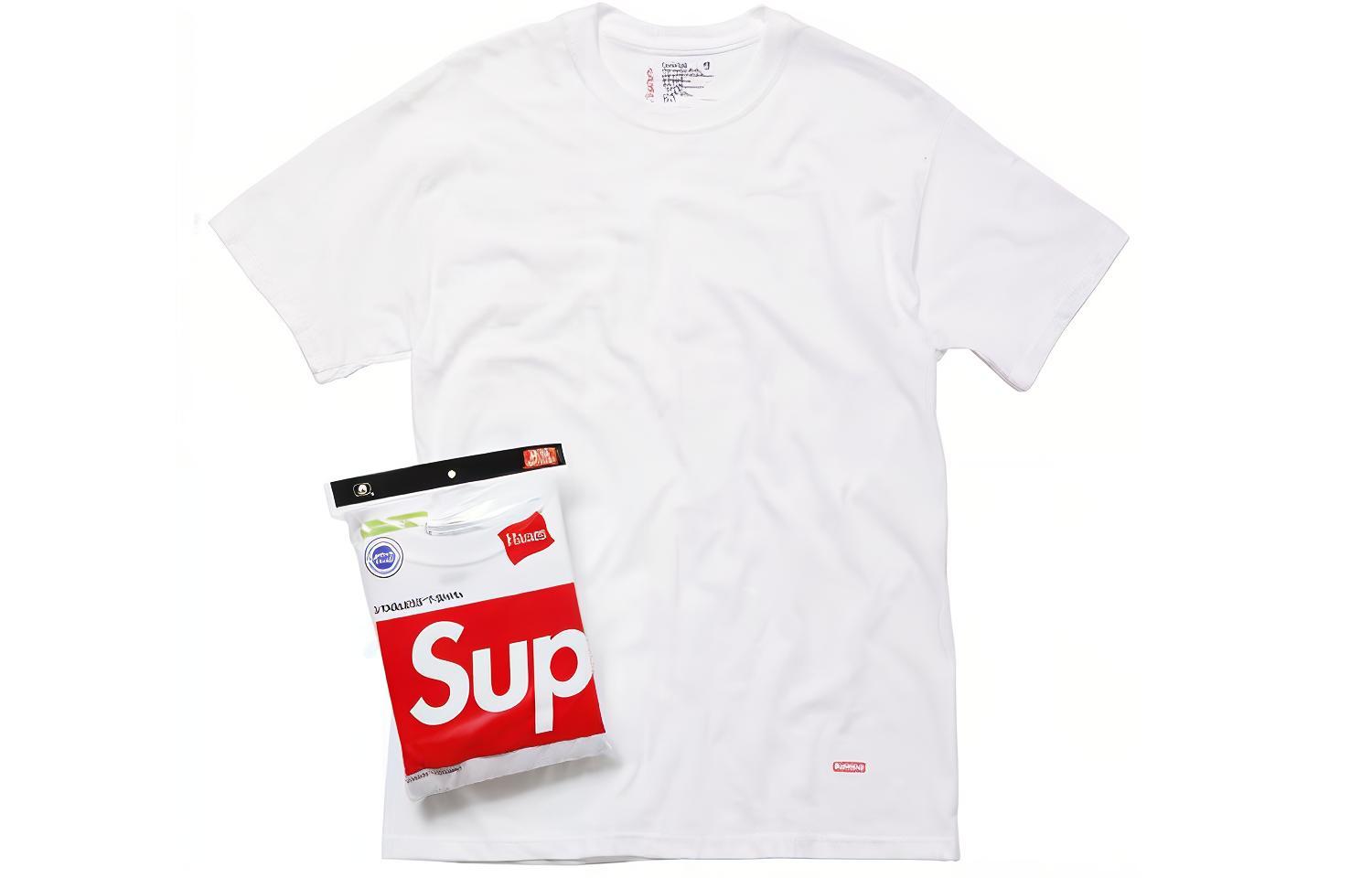 

Футболка унисекс Supreme X Hanes Tagless Tees 3 шт, белый