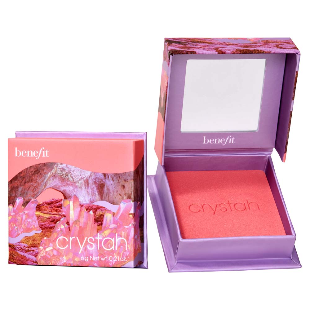 

Клубнично-Красные румяна crystah wanderful world blush powder Benefit Cosmetics, вес 6 гр.