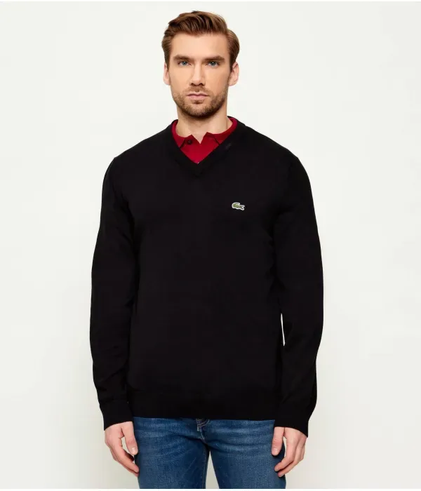 Свитер regular fit Lacoste, черный