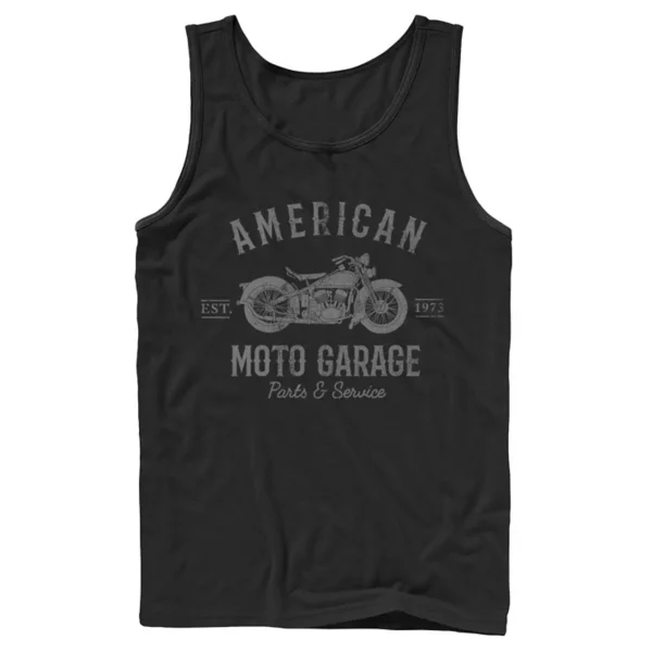 

Мужская майка American Moto Garage Parts & Service Licensed Character, черный
