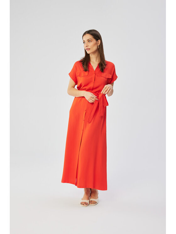 

Коктейльное платье удобного кроя Stylove, красный