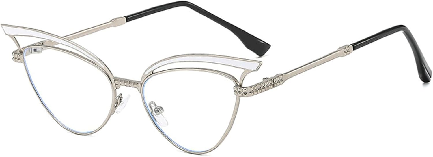 

Женские солнцезащитные очки Melrose Fashion Cat Eye 2024, роскошные винтажные солнцезащитные очки Cateyeye для женщин, защита от УФ-излучения UV400, модные солнцезащитные очки, Silver