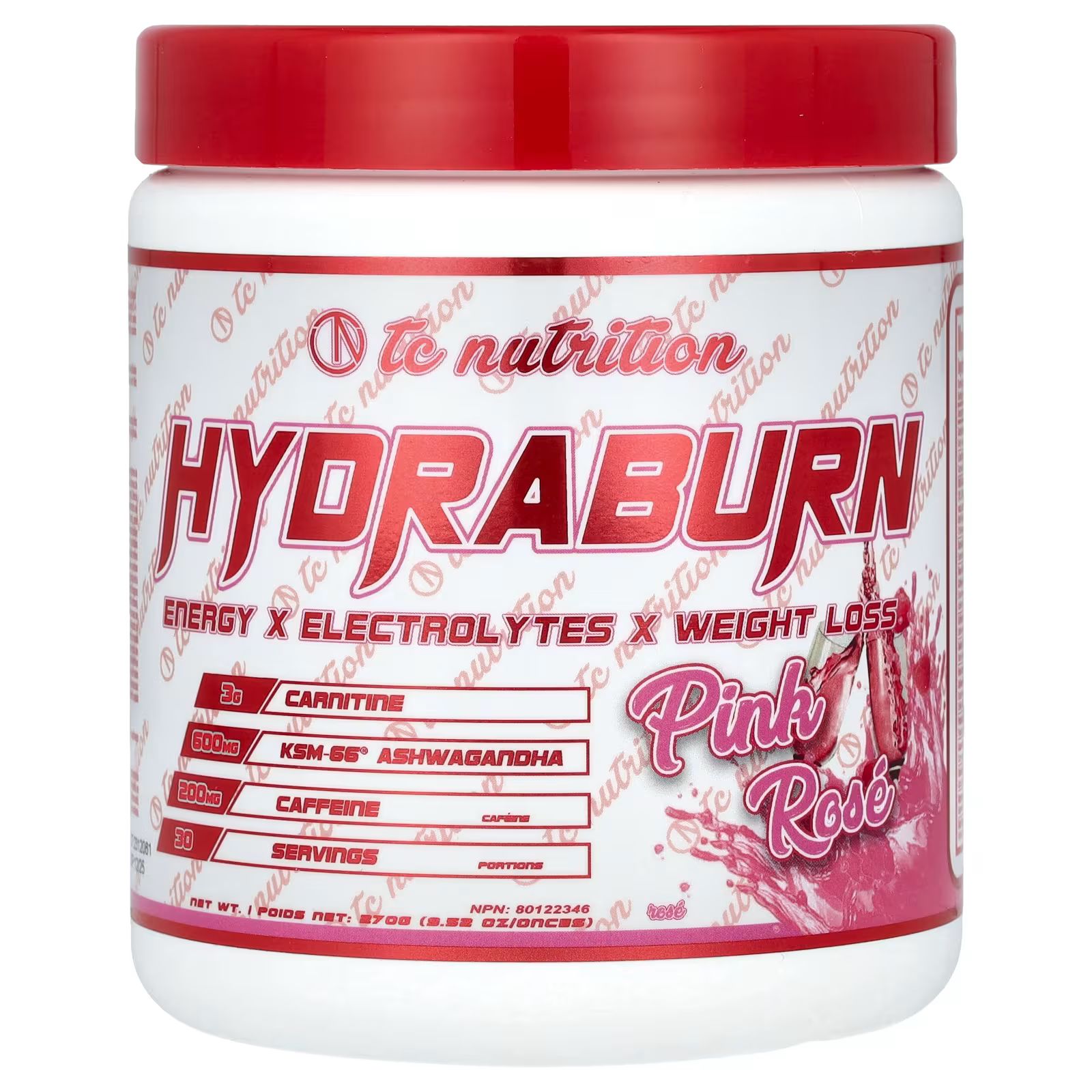 

Hydraburn, розовая роза, 9,52 унции (270 г) Tc Nutrition