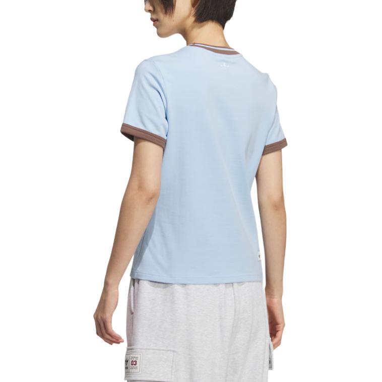Футболка Disney SS25 женская Adidas Originals, синий — фото 4