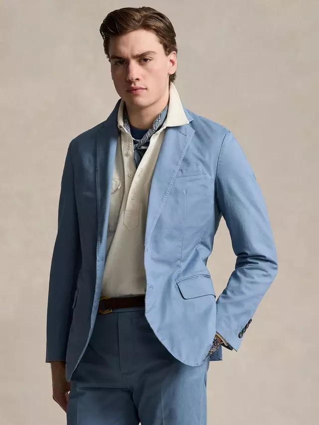

Куртка Ralph Lauren Polo Ralph Lauren Stretch Chino Cloth Suit, цвет vessel blue