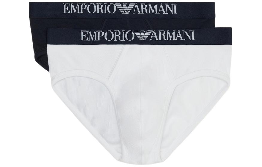 

Двухкомплектные Трусы EMPORIO ARMANI, 2 шт (Темно-синий+Белый)