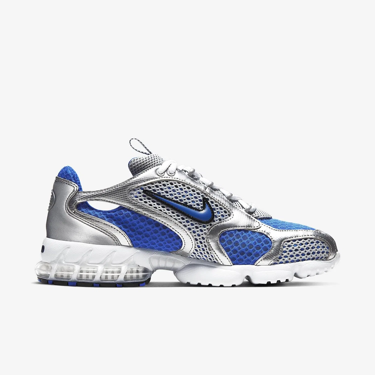 Кроссовки Nike Air Zoom Spiridon Cage 2, Metallic Silver Varsity Royal — фото 3
