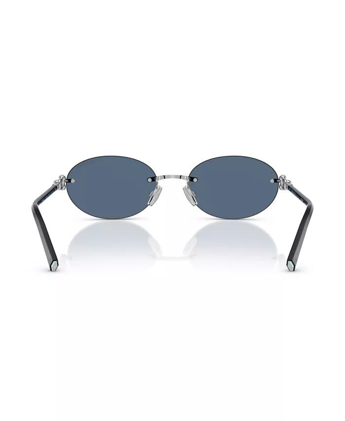 Мужские и женские солнцезащитные очки TF3104D Tiffany & Co., серебро — фото 4