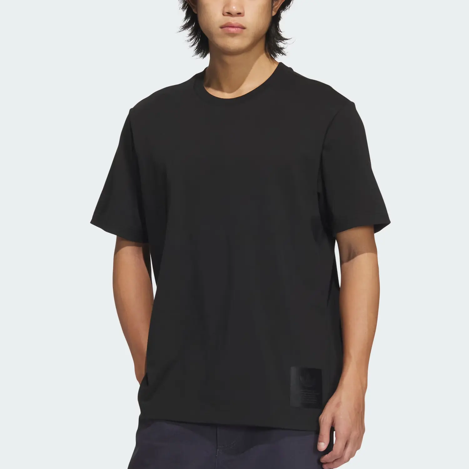 Adidas Originals Футболка LABEL GFX мужская black — фото 4