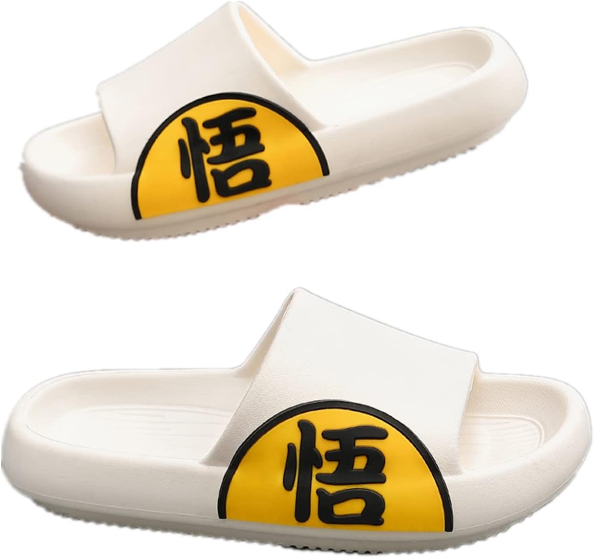 

Сланцы с открытым носком Aoakva для женщин и мужчин, летние душевые тапочки, противоскользящая пляжная обувь, мягкие и прочные из EVA, белый