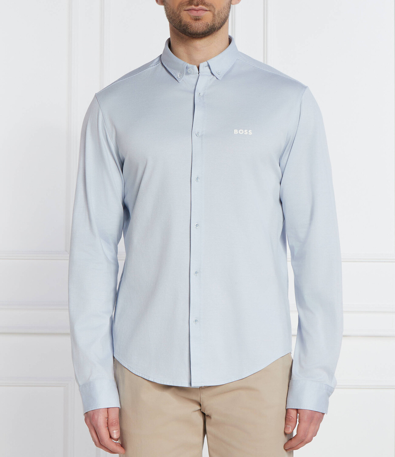 

Рубашка BOSS GREEN B_Motion_L Regular Fit stretch, небесно-голубой