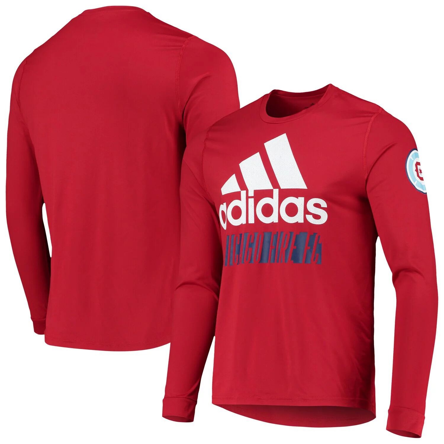 

Мужская красная футболка с длинным рукавом Chicago Fire Vintage Performance adidas, Красный, Мужская красная футболка с длинным рукавом Chicago Fire Vintage Performance adidas