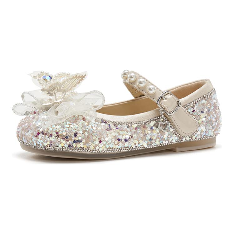 

Низкие детские кожаные туфли Kids' TATA, бежевый