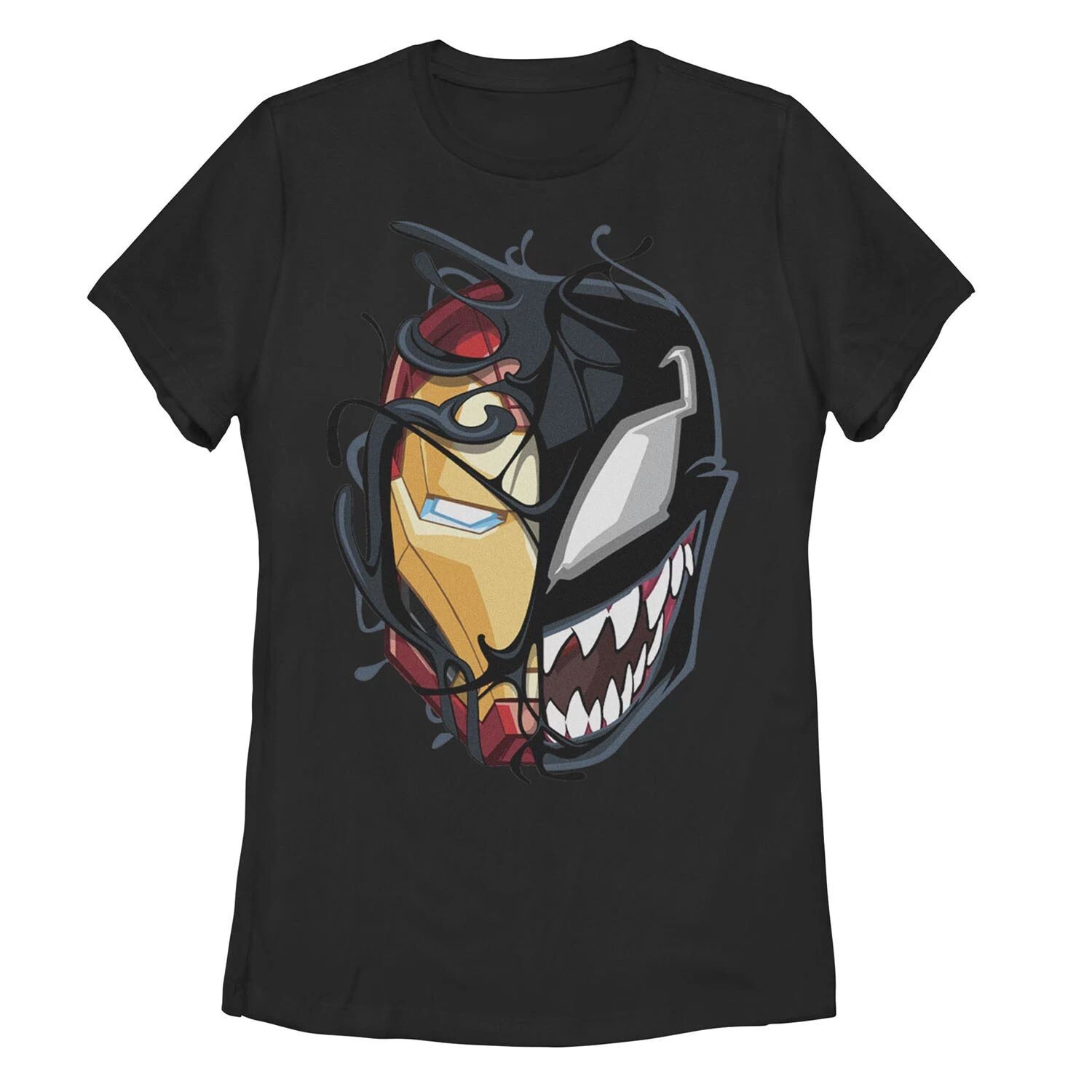 

Детская футболка Marvel Iron Man Venom с разрезом на лице Marvel