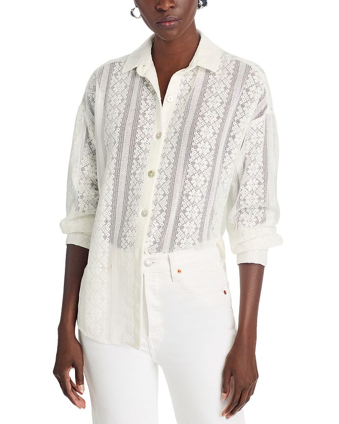 

Рубашка большого размера «чистая» Bella Dahl, слоновая кость/кремовый