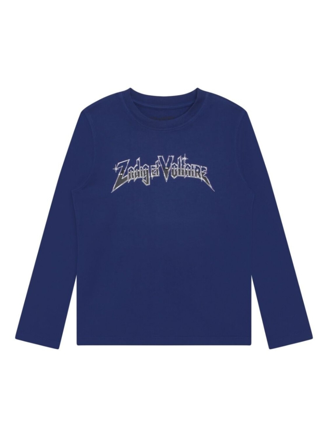 

Zadig & Voltaire Kids футболка с длинными рукавами и логотипом, синий