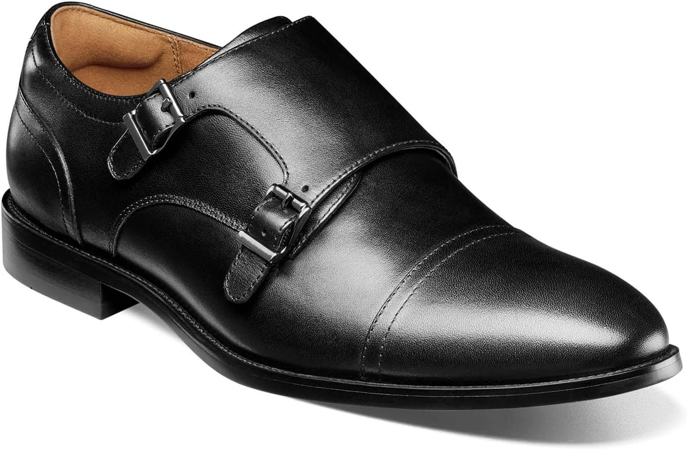 Мужские лоферы Florsheim Rucci с двумя нитками и закрытым носком, черный