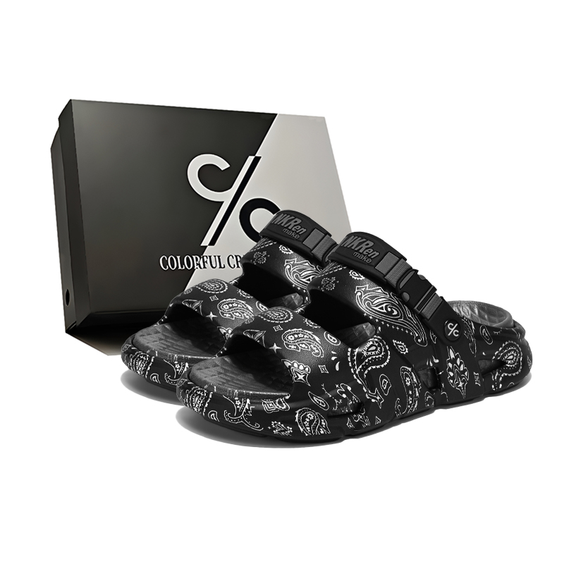 

Пляжные сандалии, мужская коробка Colorful Creations, Black